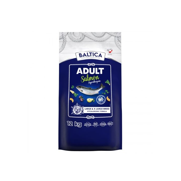 BALTICA Excellent Hypoallergenic Adult Large and X-Large breeds Salmon - dry dog food - 12kg
