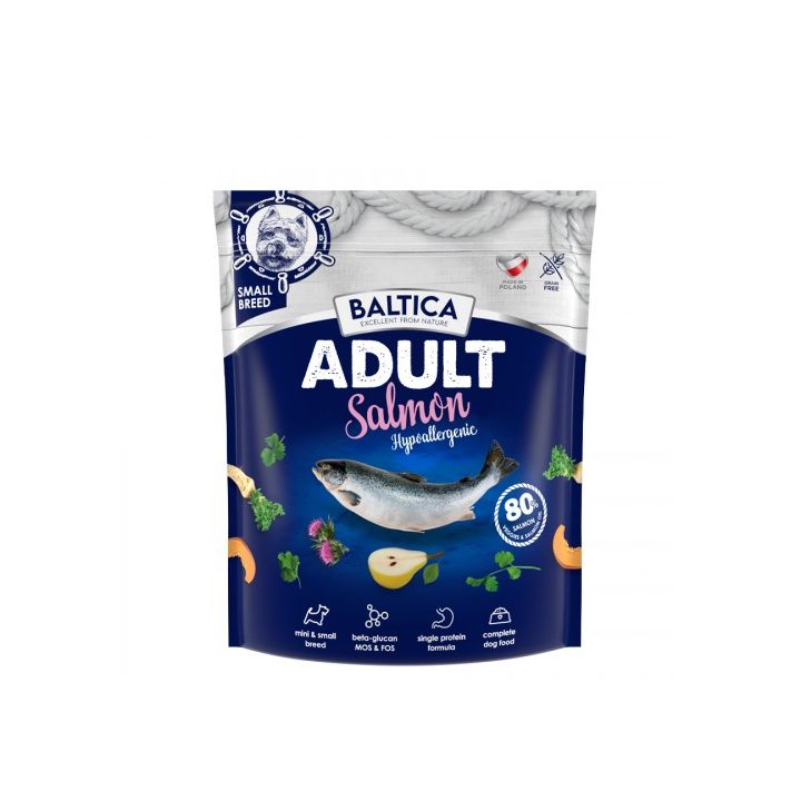 BALTICA Excellent Hypoallergenic Adult Small breeds Salmon - dry dog food - 1kg