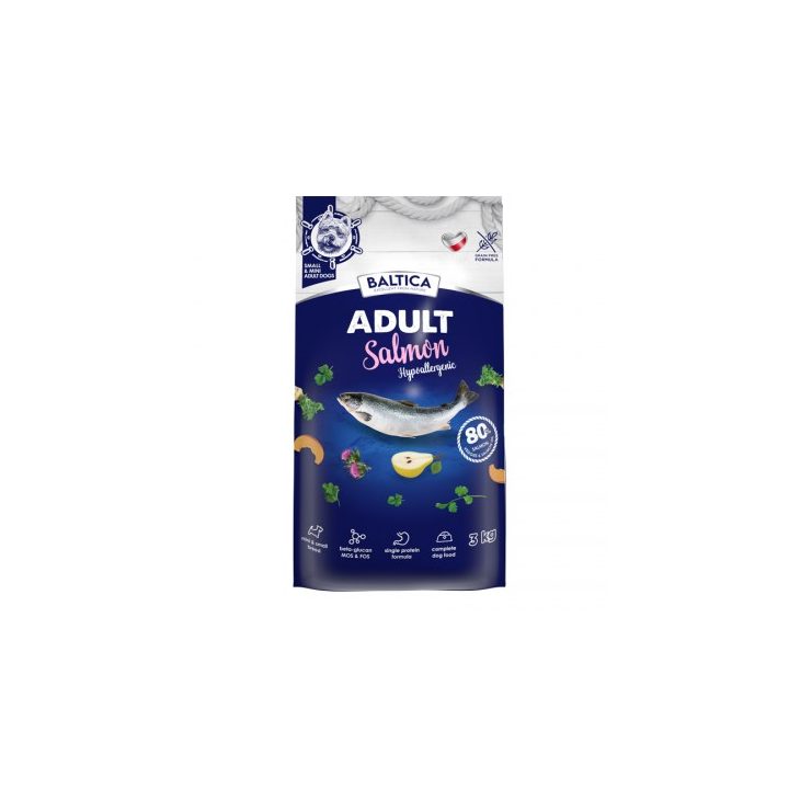BALTICA Excellent Hypoallergenic Adult Small breeds Salmon - dry dog food - 3kg