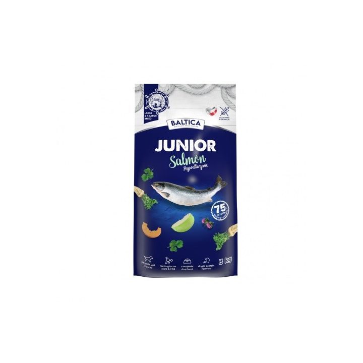 BALTICA Excellent Junior Salmon Large and X-large breeds - dry dog food - 3kg