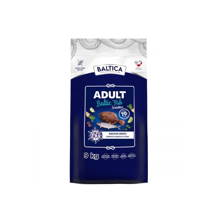 BALTICA Excellent Sensitive Baltic fish Medium breeds - dry dog food - 9kg