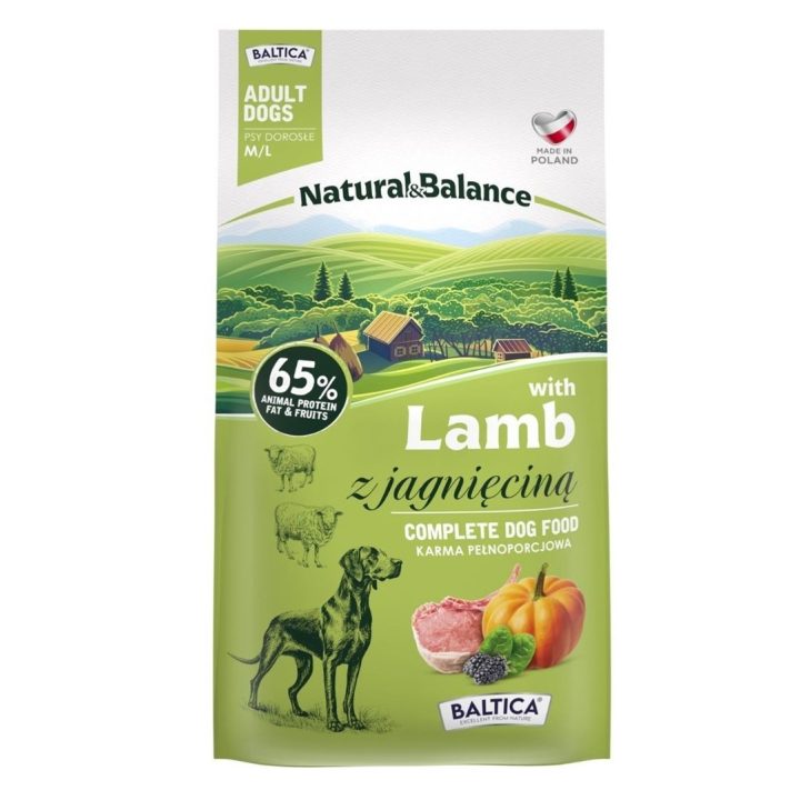 BALTICA Natural & Balance Lamb M/L – dry dog food – 3kg