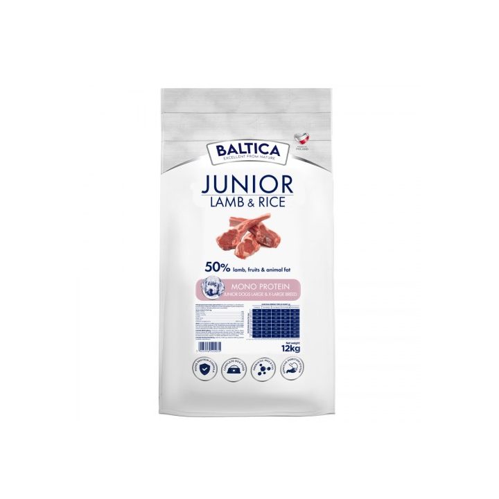 BALTICA Nutraceutic Puppy Monoprotein Lamb with rice - dry dog food - 12kg