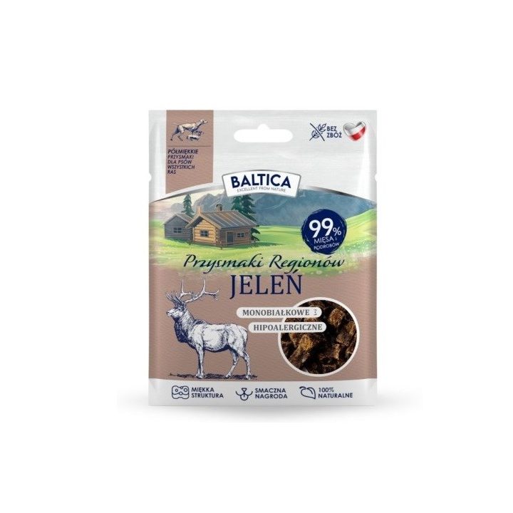 BALTICA Przysmaki regionów Monoprotein Deer - dog treat - 30g