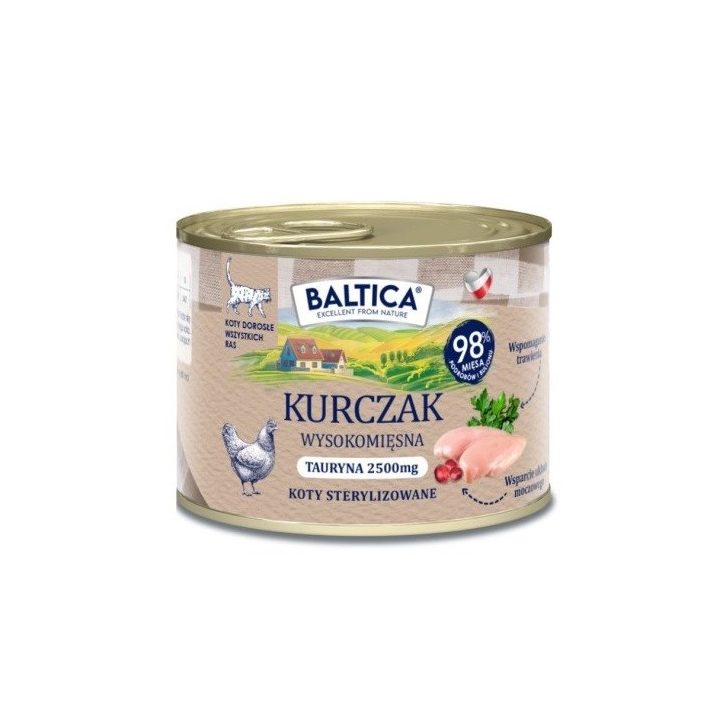 BALTICA Smaki regionów Chicken - wet cat food - 185g