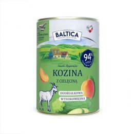 BALTICA Smaki regionów Goat with veal - wet dog food - 400g