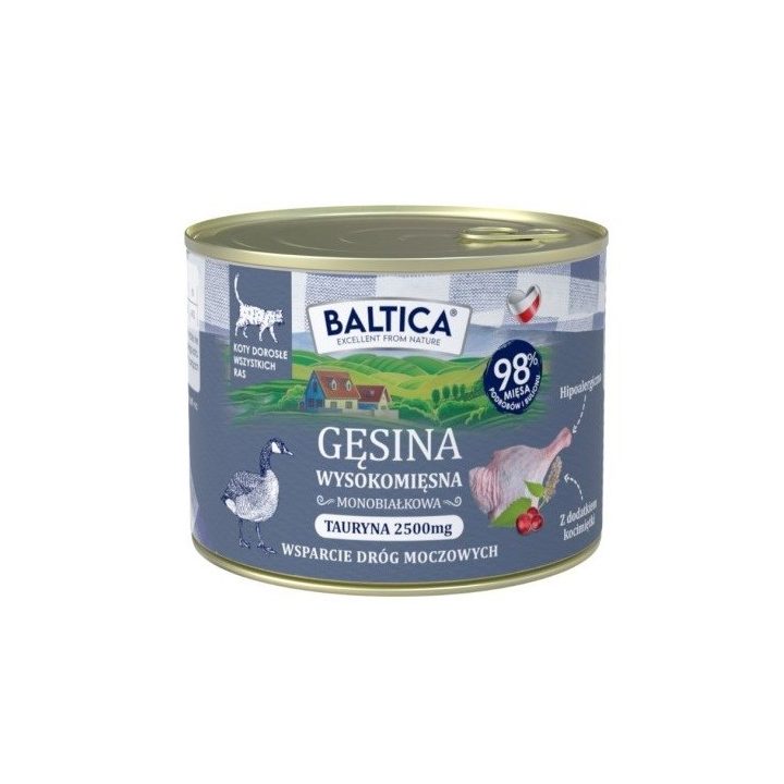 BALTICA Smaki regionów Goose - wet cat food - 185g