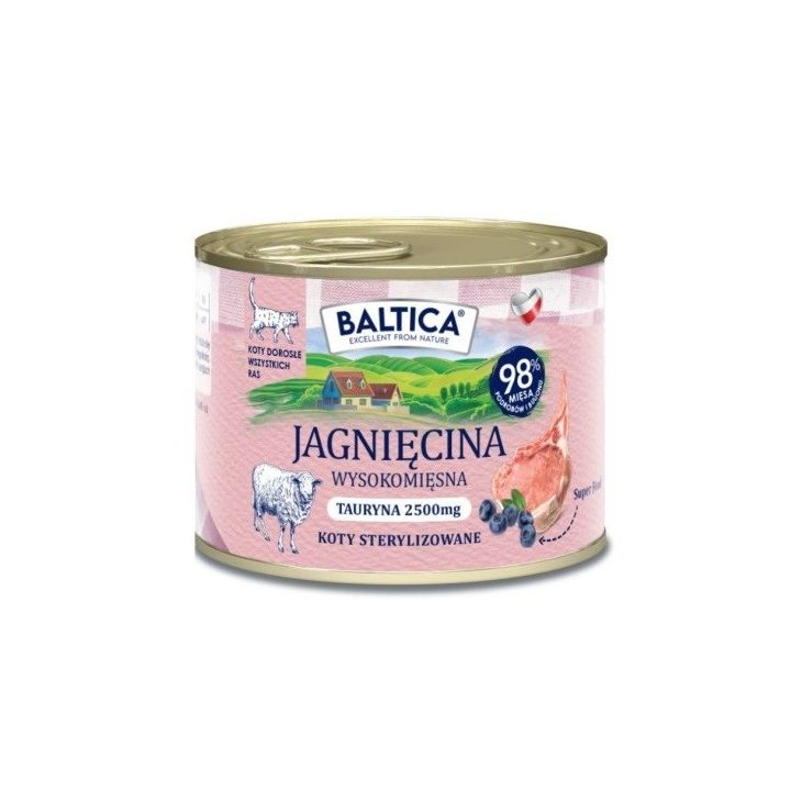 BALTICA Smaki regionów Lamb - wet cat food - 185g