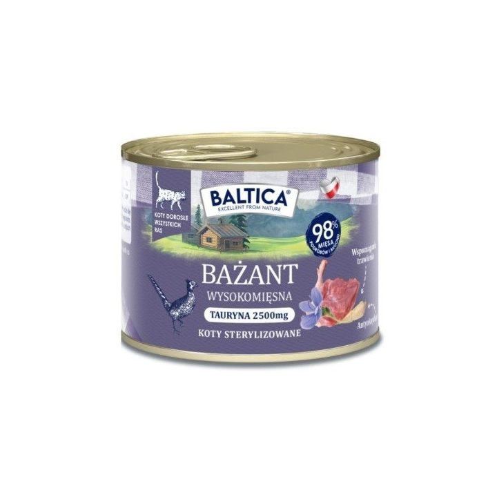 BALTICA Smaki regionów Pheasant - wet cat food - 185g