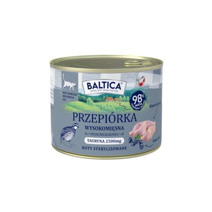 BALTICA Smaki regionów Quail - wet cat food - 185g