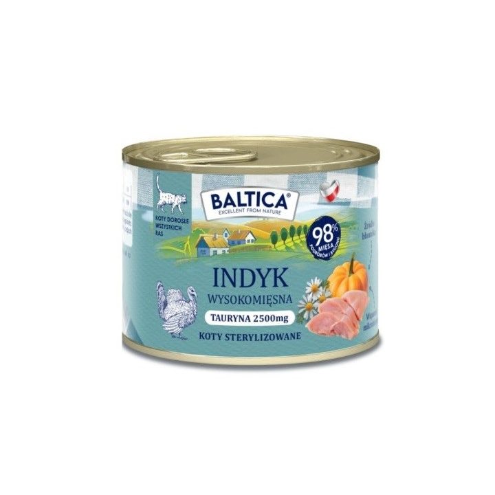 BALTICA Smaki regionów Turkey - wet cat food - 185g