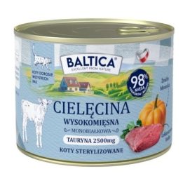 BALTICA Smaki regionów Veal - wet cat food - 185g