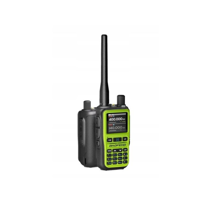 Baofeng UV-5R EU MINI USB-C Bluetooth VHF UHF Aviation Band Green Walkie-Talkie