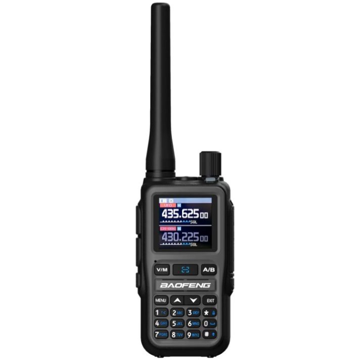 Baofeng UV-5R EU MINI USB-C Bluetooth VHF UHF Aviation Band Grey Walkie-Talkie