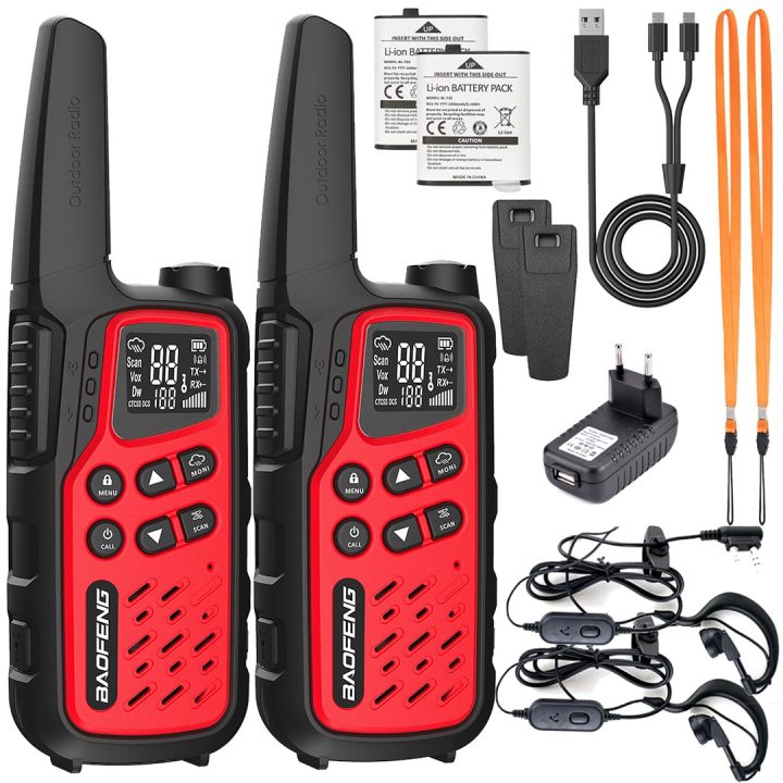 Walkie-Talkie Baofeng BF-T25E Red 2 pieces
