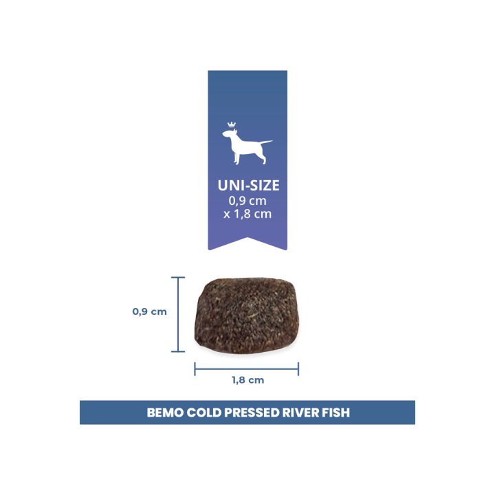 BEMO Cold Pressed River Fish Mono - dry dog food - 1kg