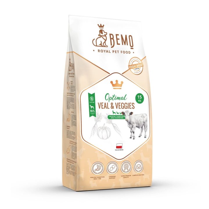 BEMO Optimal Veal & Veggies Medium/Large - dry dog food - 15kg