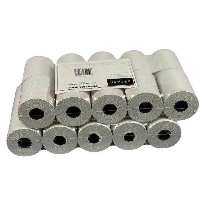 BSTech Paper roll thermal for cash registers 57x20m 10 pieces