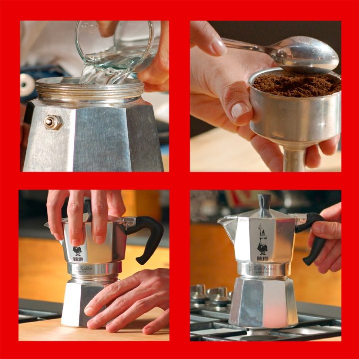 Bialetti Moka Express Moka pot 0.06 L Aluminium Black