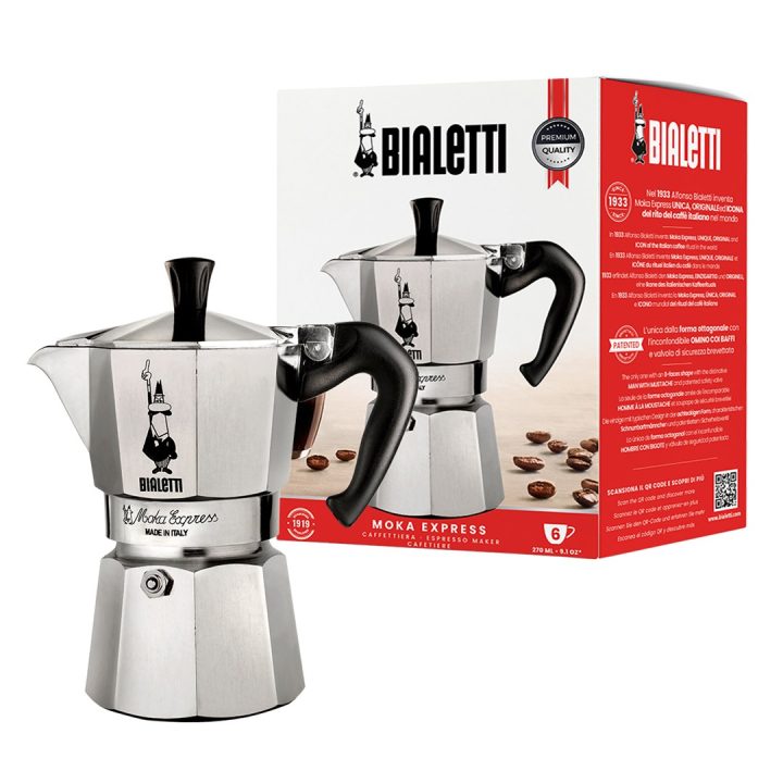 Bialetti Moka Express Moka pot 0.3 L Aluminium Black