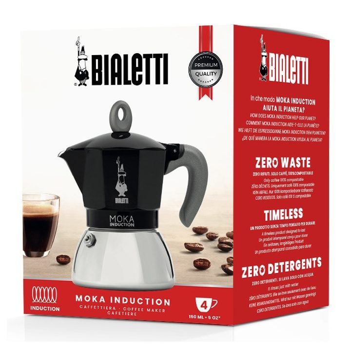 Bialetti Moka Induction Moka pot 4TZ Black
