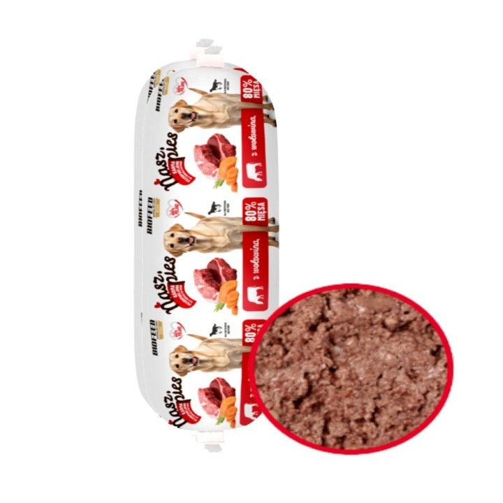 BIOFEED Nasz Pies Baton with Beef – wet dog food – 1000 g