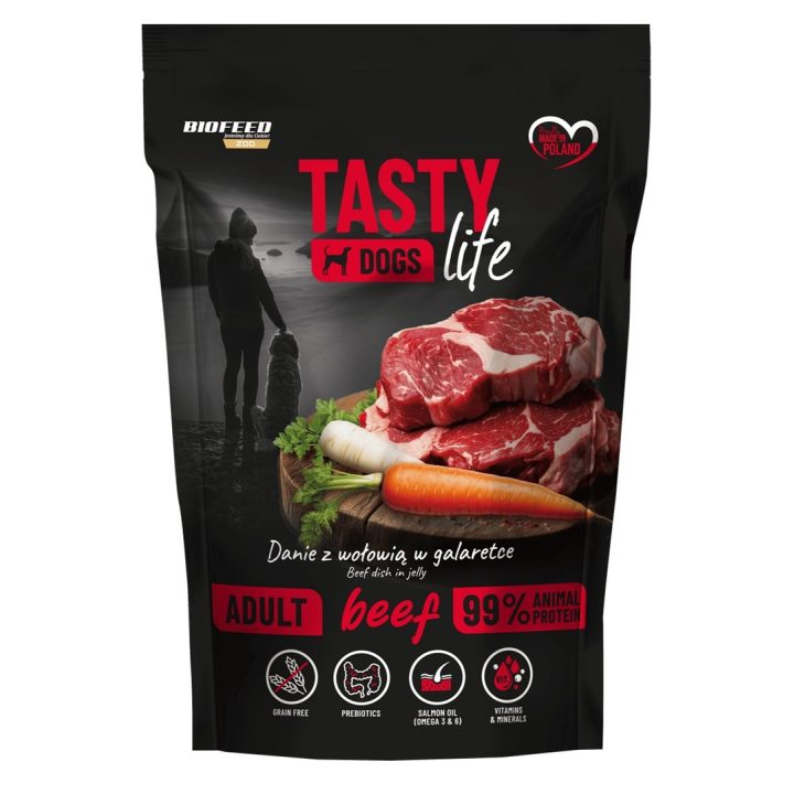 BIOFEED Tasty Dogs Life Beef - wet dog food - 500g