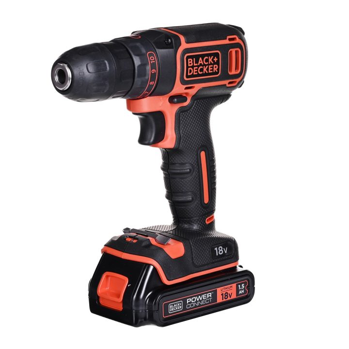 Black & Decker BDCDC18 drill 650 RPM Black Orange
