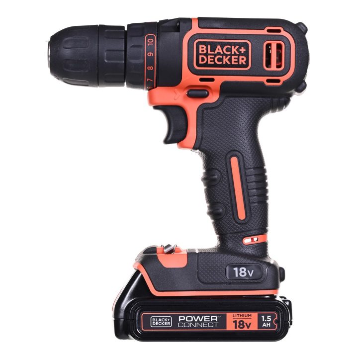 Black & Decker BDCDC18 drill 650 RPM Black Orange