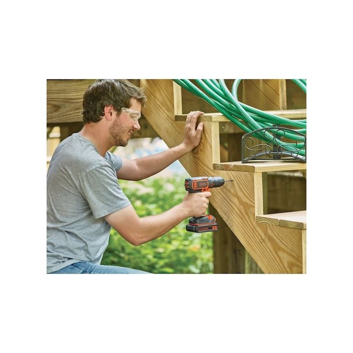 Black & Decker BDCDC18-QW drill 650 RPM Black Orange