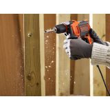 Black & Decker BEH710-QS drill 2800 RPM Black Orange