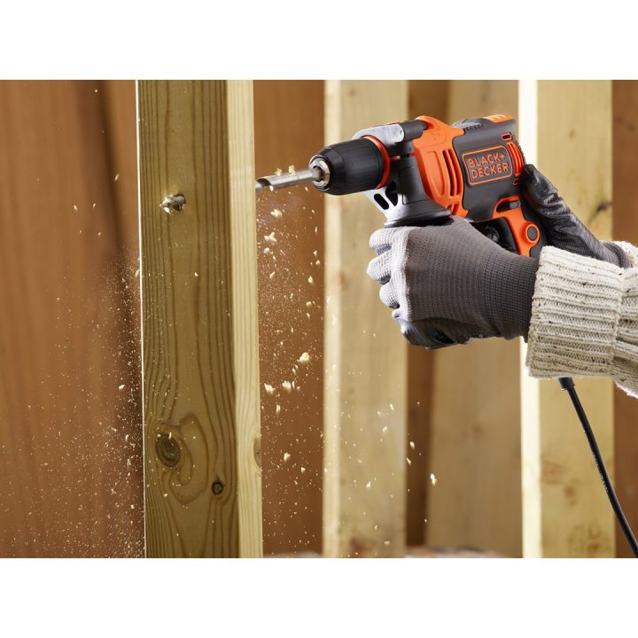 Black & Decker BEH710-QS drill 2800 RPM Black Orange