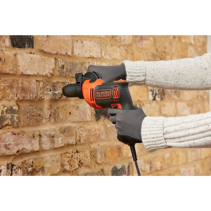 Black & Decker BEH710-QS drill 2800 RPM Black Orange