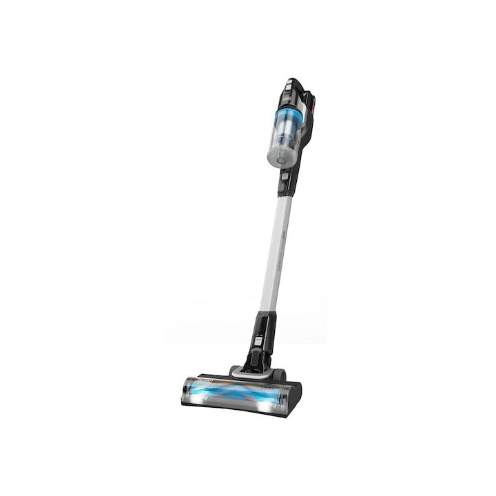 Black & Decker BHFEB520D1-QW stick vacuum/electric broom Battery Dry Cyclonic Bagless Black Silver Transparent 2 Ah
