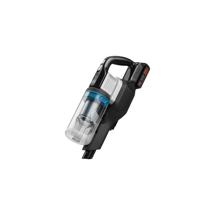 Black & Decker BHFEB520D1-QW stick vacuum/electric broom Battery Dry Cyclonic Bagless Black Silver Transparent 2 Ah