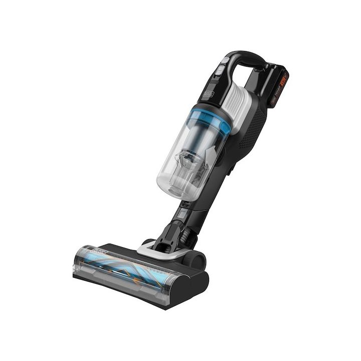 Black & Decker BHFEB520D1-QW stick vacuum/electric broom Battery Dry Cyclonic Bagless Black Silver Transparent 2 Ah