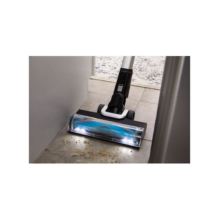 Black & Decker BHFEB520D1-QW stick vacuum/electric broom Battery Dry Cyclonic Bagless Black Silver Transparent 2 Ah
