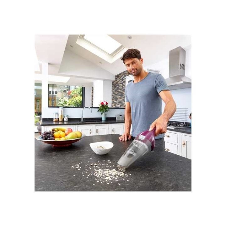 Black & Decker NVC115W handheld vacuum Grey Purple Bagless