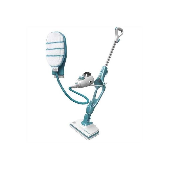 Black+Decker 9IN1 Steam Mop 0.5 l 1300 W Turquoise White
