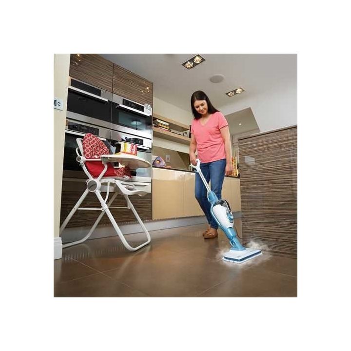 Black+Decker 9IN1 Steam Mop 0.5 l 1300 W Turquoise White