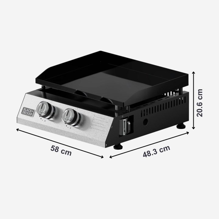 Black+Decker BXOP4900E 2-burner gas barbecue