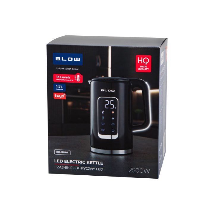 Black kettle with display 2500W BK-17PBT BLOW WI-FI TUYA