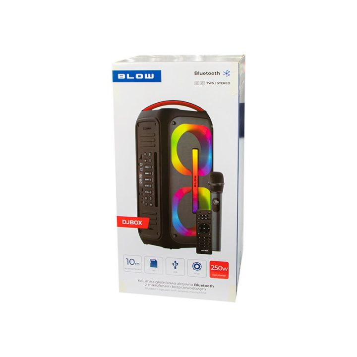 Bluetooth speaker DJBOX + remote control + microphone