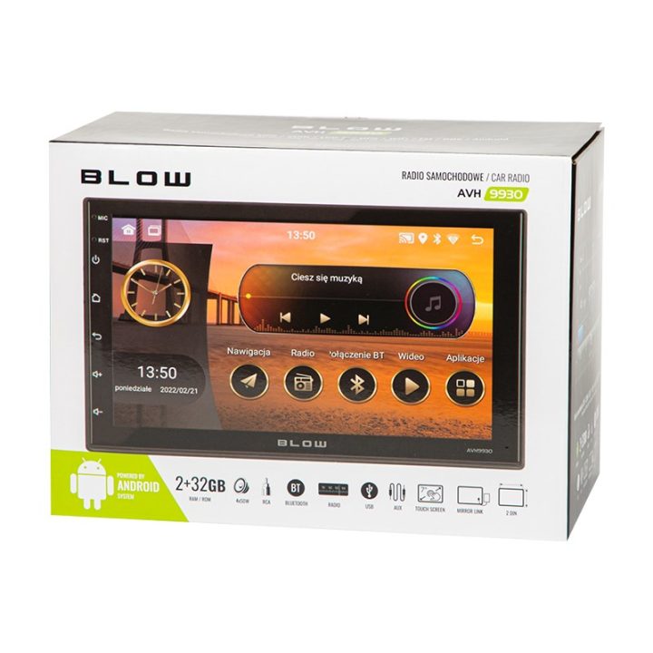 Radio BLOW AVH-9930 2DIN 7 GPS Android 11
