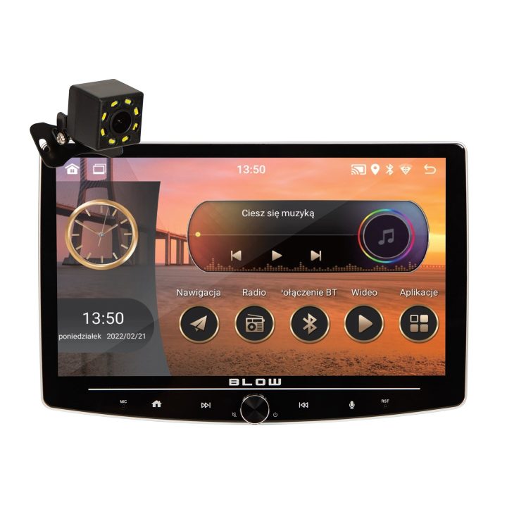 Radio BLOW CP01 1DIN 10 Android/WiFi/GPS/CARPLAY SWIVEL