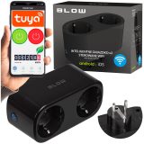 TUYA WiFi-controlled double smart socket black