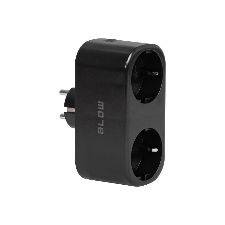 TUYA WiFi-controlled double smart socket black