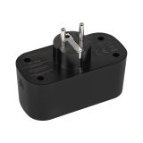 TUYA WiFi-controlled double smart socket black