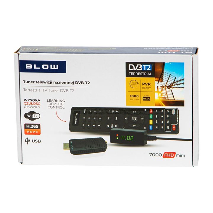 Tuner DVB-T2 BLOW 7000FHD MINI H.265