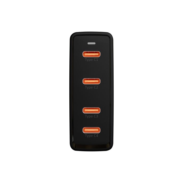 Wall charger USB-Cx4 PD 100W GAN black